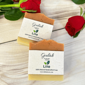 Gulab | For Dry Skin | Mango Seed Butter | Rhubarb Root Powder | Cold Pressed Coconut Oil | Rose