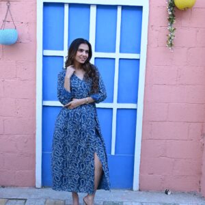BAGRU HANDBLOCK PRINTED DRESS