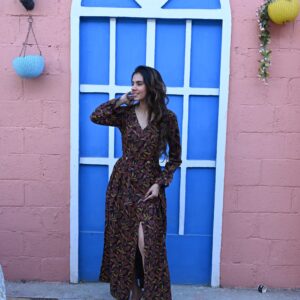 BAGRU HANDBLOCK PRINTED DRESS