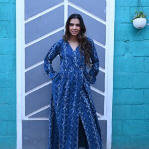 BAGRU HANDBLOCK PRINTED DRESS