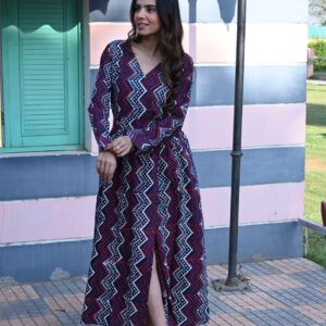 BAGRU HANDBLOCK PRINTED DRESS