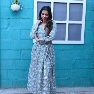 BAGRU HANDBLOCK PRINTED DRESS