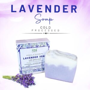 Beautimania cold process Lavender Bathing Soap 125 gm with Essential Oils
