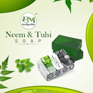Beautimania Neem Tulsi Soap for Skin | Herbal Bath Soap for Acne | Natural Soap with Essential Oils | Acne Soap for Women & Men  (Pack of 2)