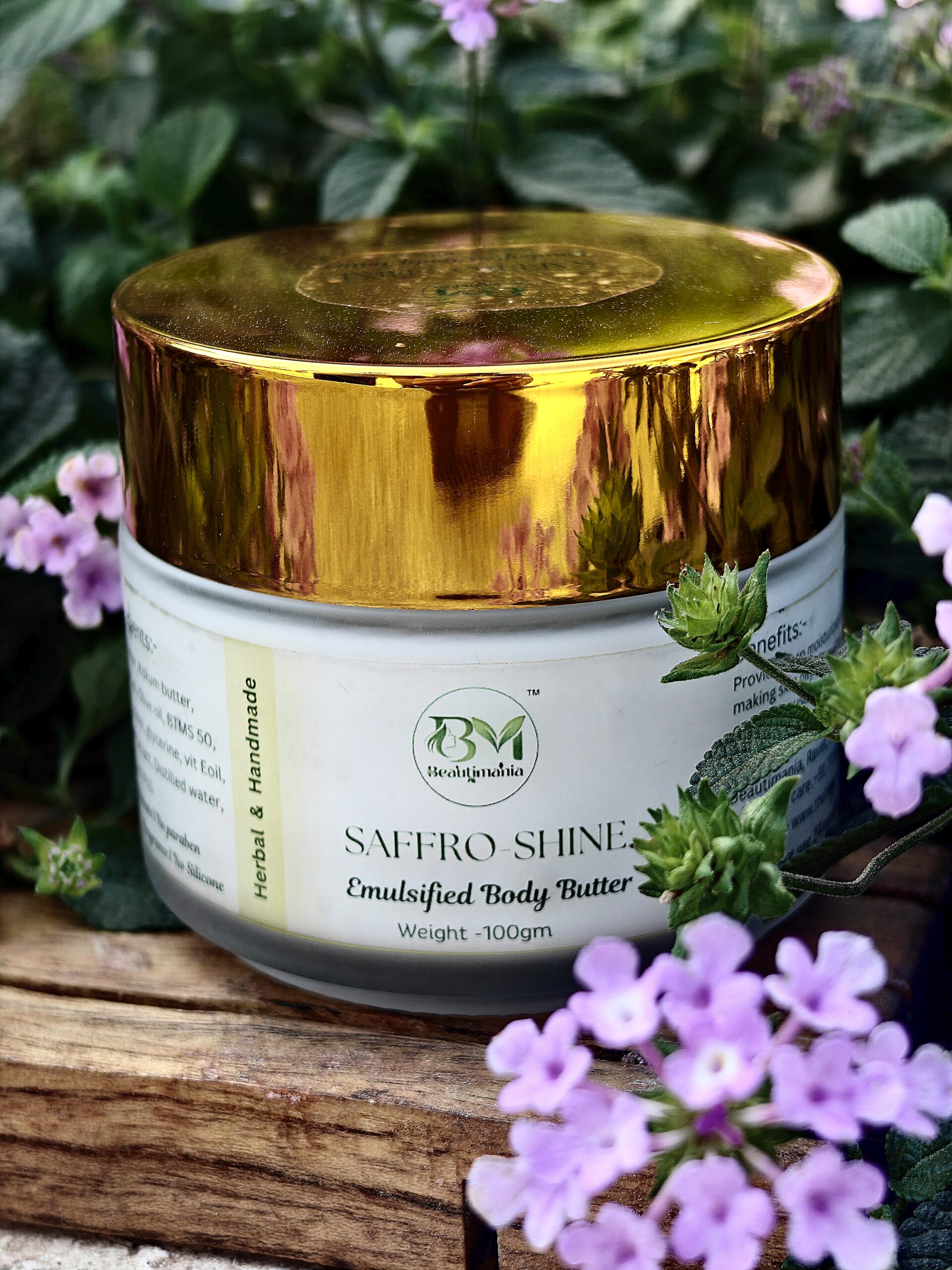 Beautimania Saffro-Shine , Emulsified Body Butter l Herbal moisturizer for deep hydration without stickiness - Image 3
