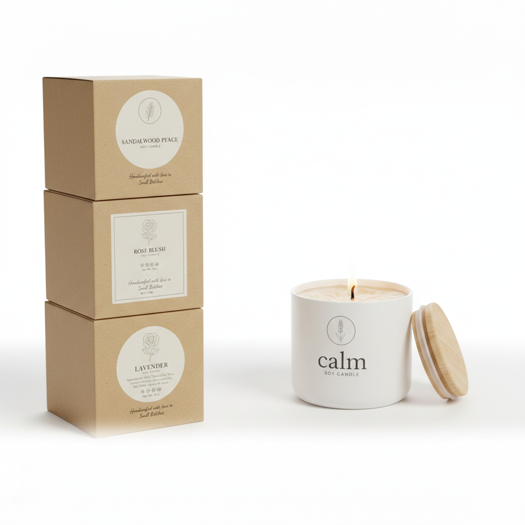 Eco-Friendly Soy Wax Aromatherapy Candle (Lavender | Rose | Sandalwood) - Image 8