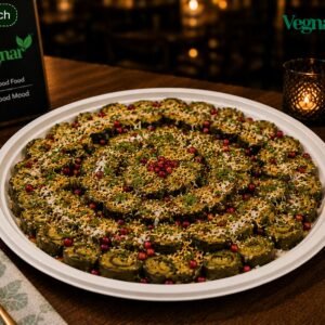 11 Inch Round Plates with Food